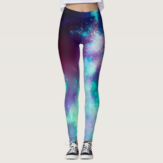 Leggings Noturnas de Luz Neon (Frente)