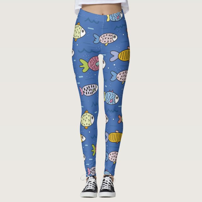 leggings oceânicas (Frente)