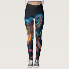 Leggings octopus brilhantes