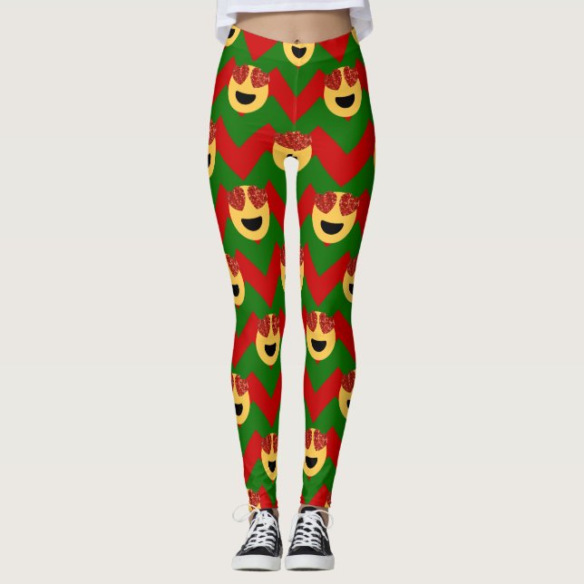 leggings oculares emoji xmas de natal (Frente)