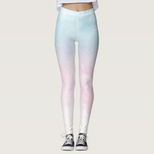 leggings ombre de gradiente de aquarela