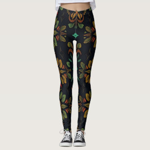 Leggings orgânicas sem costura vibrantes - Decoraç