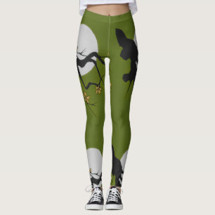 Leggings — Orig. Art Asian Branch/Verde/Preto/Bran