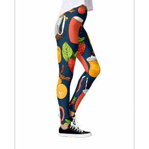 Leggings Padrão Café Humor