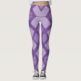 Leggings - Padrão de alcatifa em três tons