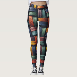 Leggings padrão de trança