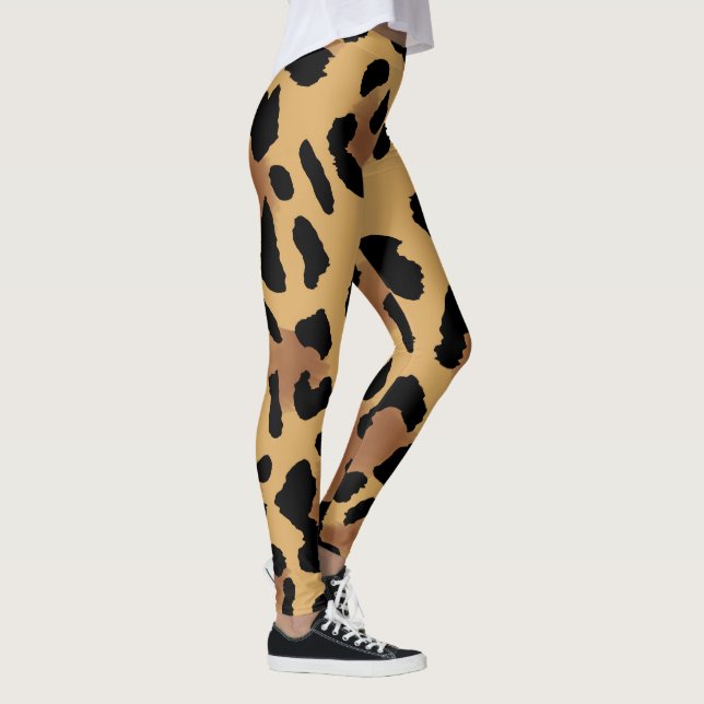Leggings padrão do leopardo (Direita)