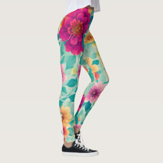 Leggings Padrão Floral