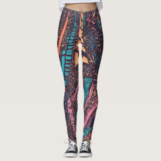 Leggings Padrão Multicolorido