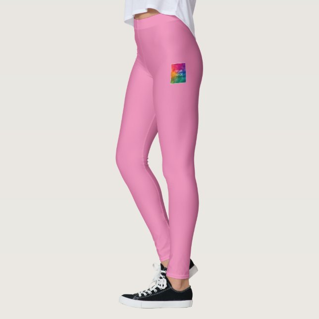Leggings para mulheres adiciona seu texto de image (Esquerda)