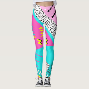 Leggings para mulheres bebês dos anos 80