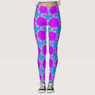 Leggings para mulheres com Design Floral Multicolo