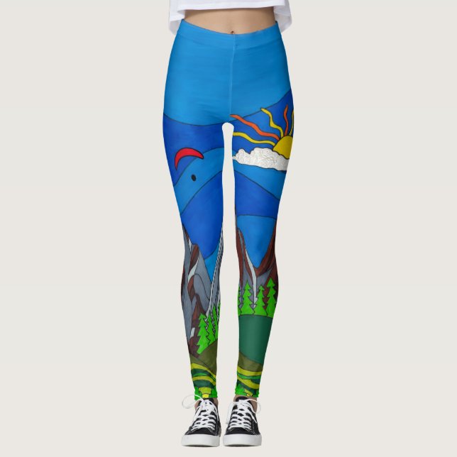 Leggings para parapente de montanha (Frente)