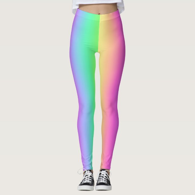 Leggings Pastel Arco-Íris (Frente)