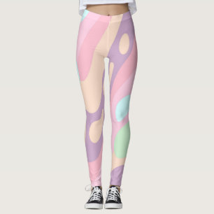 Leggings Pastel de Primavera e Verão