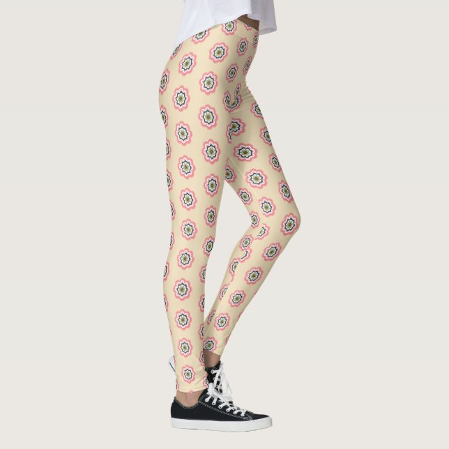 Leggings - Pastel Floral Elegante (Direita)