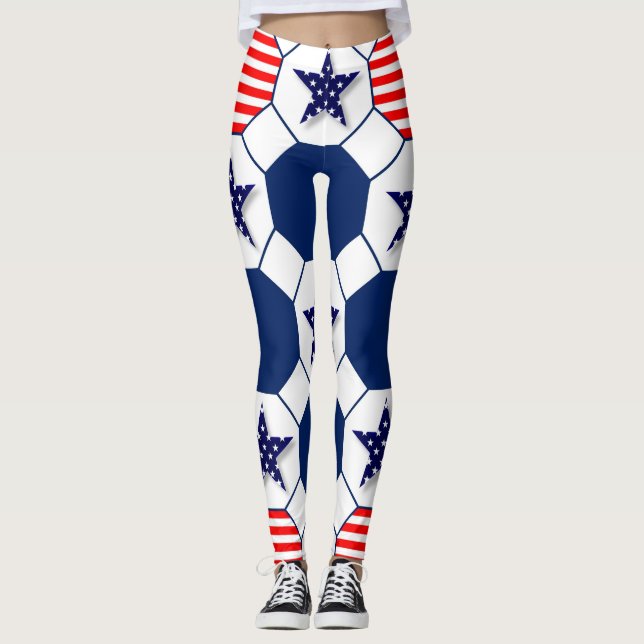 Leggings Patriotas Americanas (Frente)