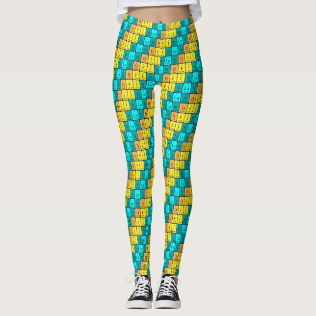 Leggings patrióticas mesas periódicas da Finlândia (Frente)