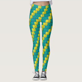 Leggings patrióticas periódicas da mesa Nihon 11