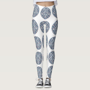 leggings pentagramas holográficas