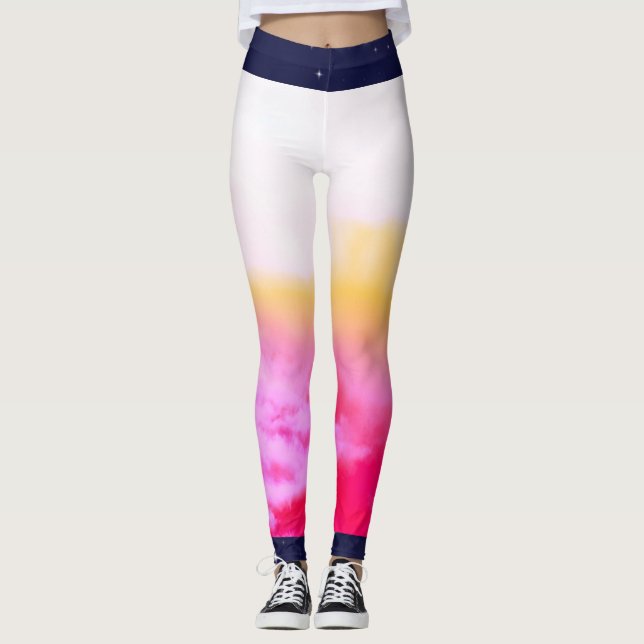 Leggings personalizadas CÉU NOTURNO E DAYBREAK (Frente)