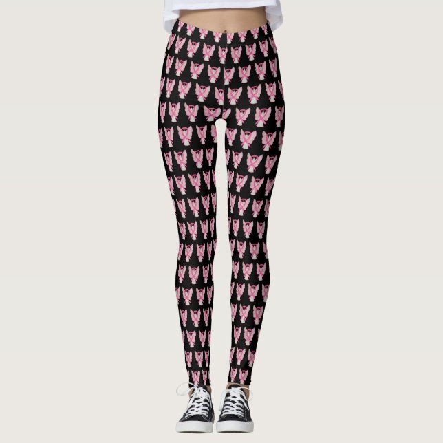 Leggings personalizadas de Angel Art, Friso de Con (Frente)