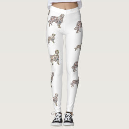 Leggings personalizadas de arte canina Labrador