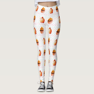 Leggings personalizadas de Cupcakes doces
