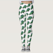 Leggings Personalizadas De Desenho De Carro Hippie