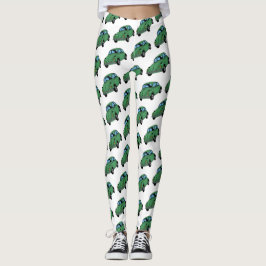 Leggings Personalizadas De Desenho De Carro Hippie