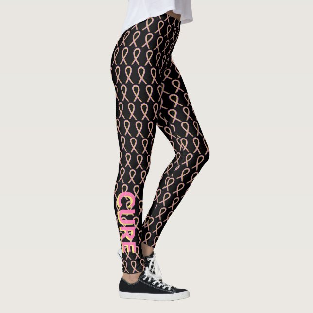 Leggings personalizadas de fita de consciência ros (Direita)