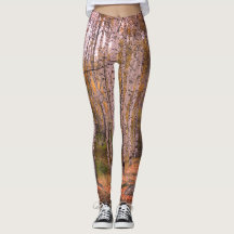 Leggings Personalizadas de Foto do Outono do Birch