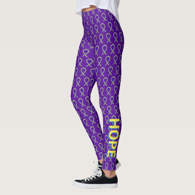Leggings personalizadas de Friso de Sensibilização (Esquerda)
