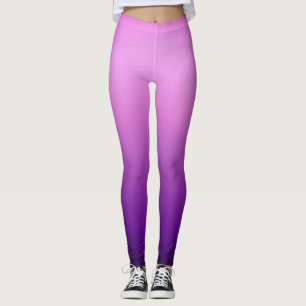 Leggings Personalizadas de Gradiente Roxo