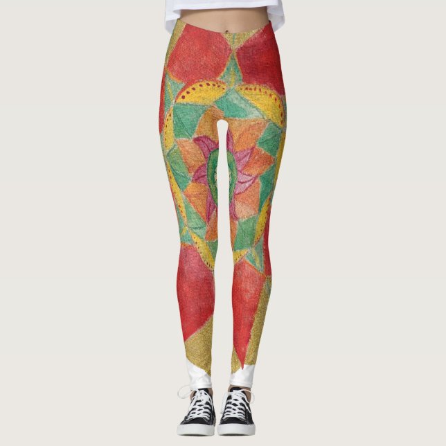 Leggings personalizadas de Mandala (Frente)