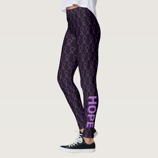 Leggings Personalizadas de Palavras de Sensibiliza (Esquerda)