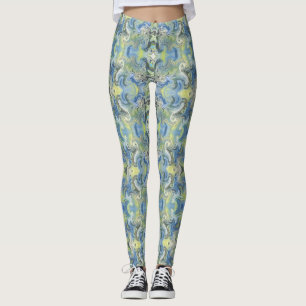 Leggings Personalizadas de Sonhos Azuis
