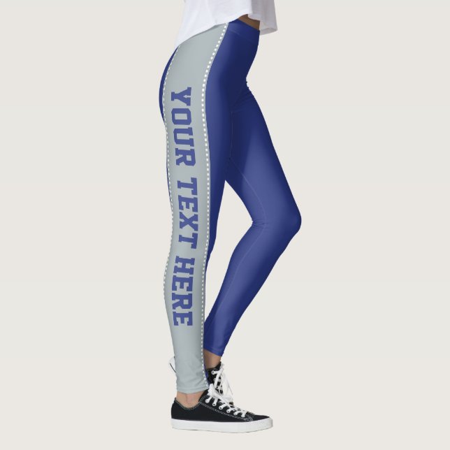 Leggings personalizadas de texto e cores (Direita)