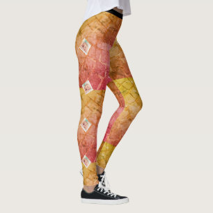 Leggings personalizadas de várias cores