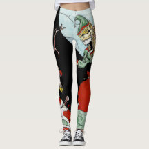 Leggings personalizadas do pesadelo de Natal