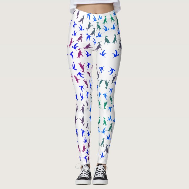 Leggings personalizadas dos dinossauros (Frente)