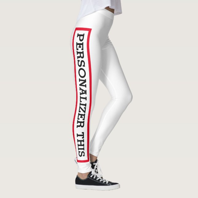 Leggings personalizadas personalizadas com sua fra (Direita)