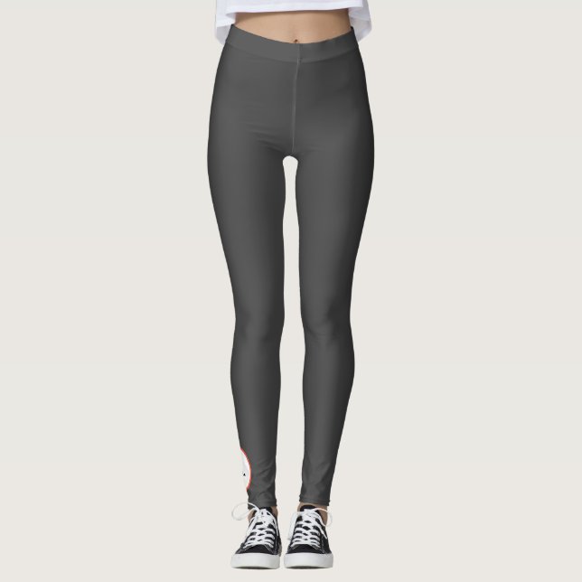Leggings personalizadas: PRETO COM Leggings INICIA (Frente)