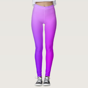 Leggings personalizadas, rosa e roxo