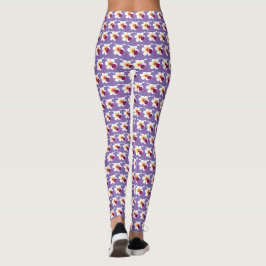 Leggings personalizados com corações de joaninha e