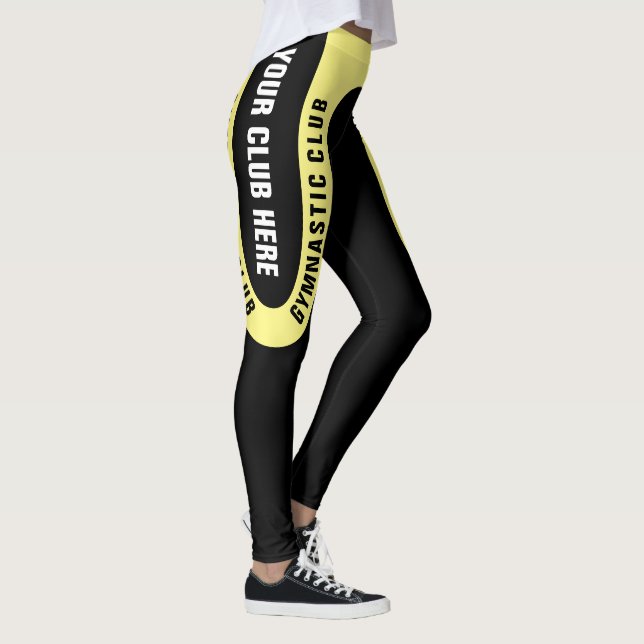 Leggings personalizáveis do clube de ginástica ver (Direita)
