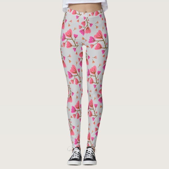 Leggings Pétalas Coradas (Frente)