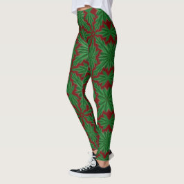 Leggings Pine Mandala Garnet