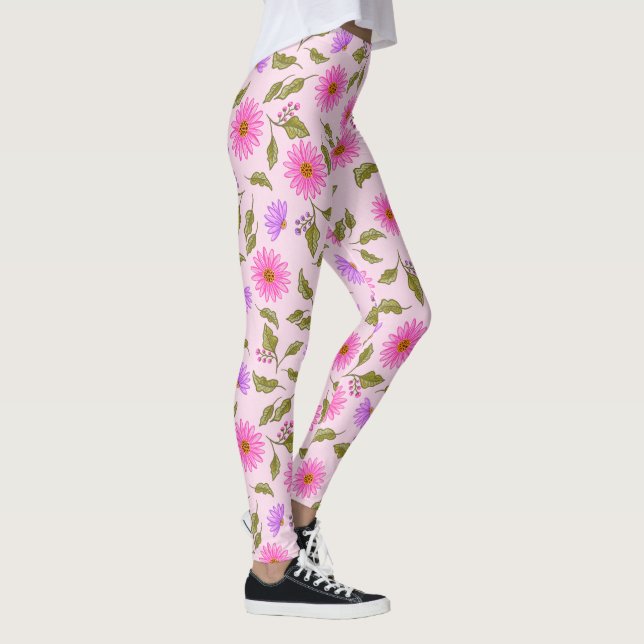 Leggings Pink Lavender Lacy Daisy (Direita)