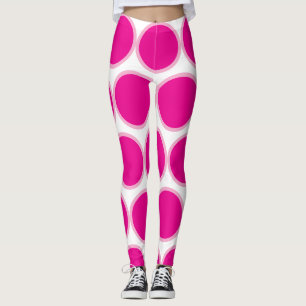 Leggings Polka rosa
